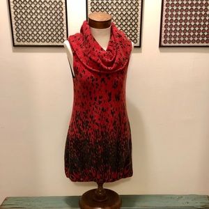 Anthropologie Aryeh Black and Red Bubble Dress Med
